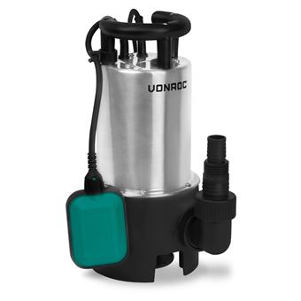 Pompe submersible 850W – 14000 l/h en acier inoxydable – Eaux usées et  claires - Avec interrupteur de flotteur - Pompes à eau à la Fnac