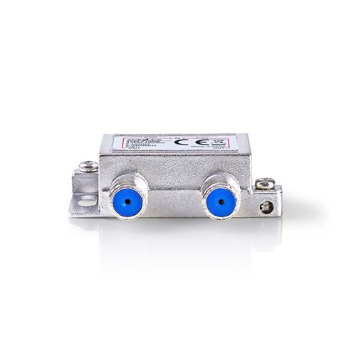 Nedis - Répartiteur d'antenne - connecteur F femelle pour connecteur F femelle - argent