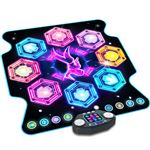Tapis De Danse Lumineux Enfants – 8 Touches LED + Bluetooth, Musique & Défis – Idéal 3-12 Ans, Cadeau Fille Garçon