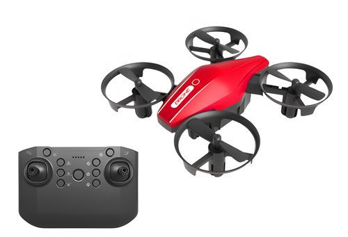 Drone SZSMART Gt1 télécommandé pour enfants Autonomie 8 Min 2 Batteries Rouges