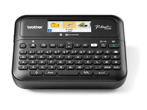 Etikettendrucker Brother P-touch TZe PT-D610BT Desktop QWERTZ 24mm schwarz im Koffer
