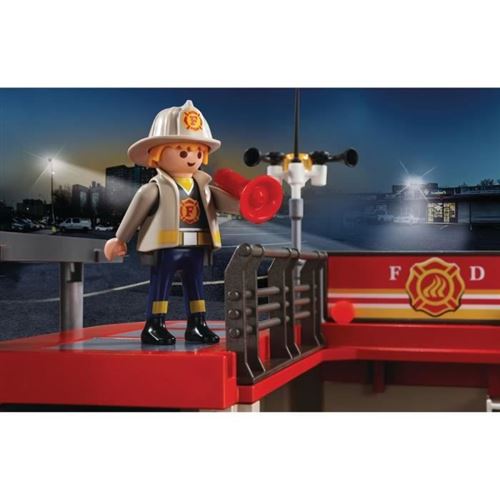 Caserne de pompiers transportable - Playmobil Pompier 5663