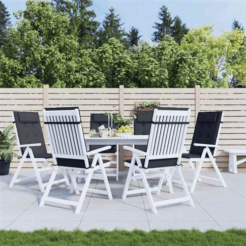 Lot de 6 chaise de bureau GENERIQUE H. 50 cm non pliable en plastique interieur