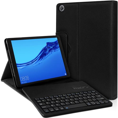 Karylax - Étui Noir avec Clavier Azerty Bluetooth pour Tablette Blackview Tab 10