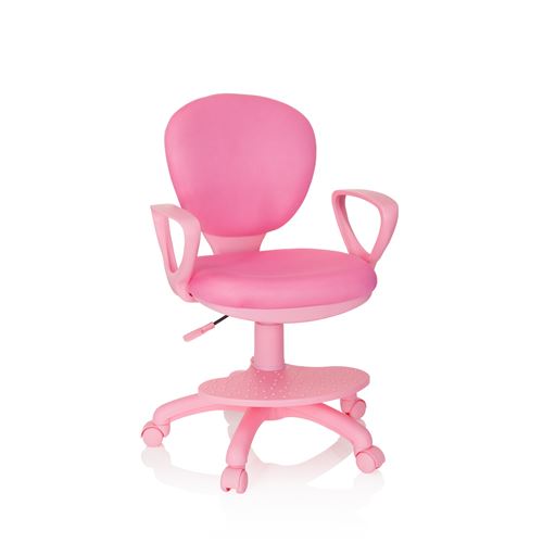 Chaise pour enfant / Siège de bureau pour enfant KID COLOUR Tissu Rose hjh OFFICE