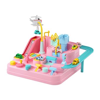 Homyl Garage Circuit Voiture Enfant Jouet De Voiture Sur Rail Puzzle Pistes De Course Jouets D Aventure En Voiture Bricolage Vehicule Jouets 2 Voitures Et 1 Avion Circuit Voitures Achat Prix Fnac