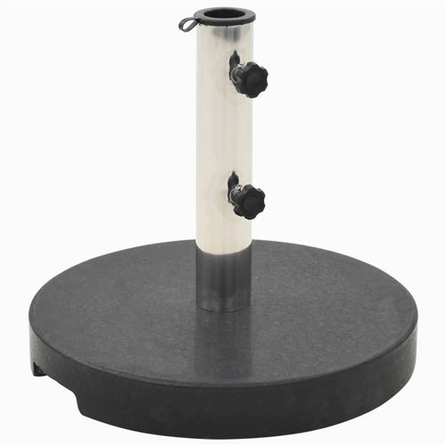 Socle de parasol Granite 20 kg Rond Noir