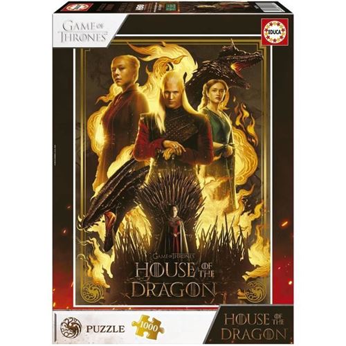 Non Communiqué Multicolore Puzzle - House Of The Dragon - 1000 Pièces