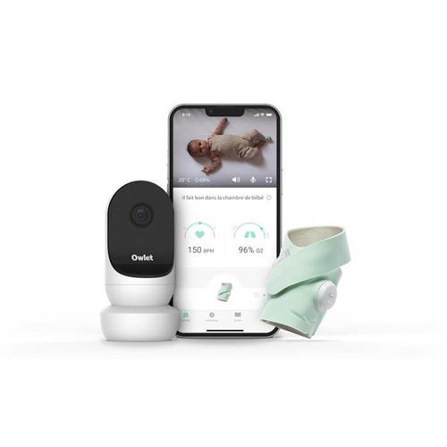 Owlet Babyphone Monitor Duo Smart Sock 3 + Cam 2 - Vert Menthe