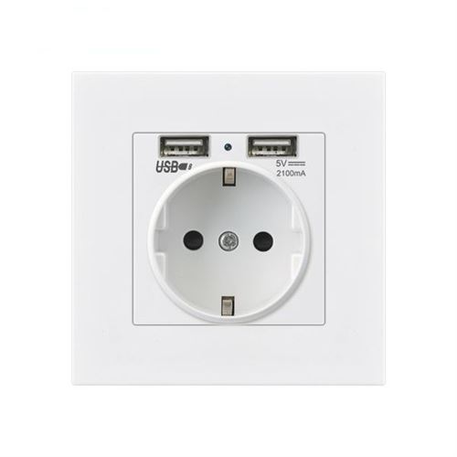 Totalcadeau Prise Avec Caméra Espion Wi-Fi 1080P Et 2 Ports Usb - Image 2