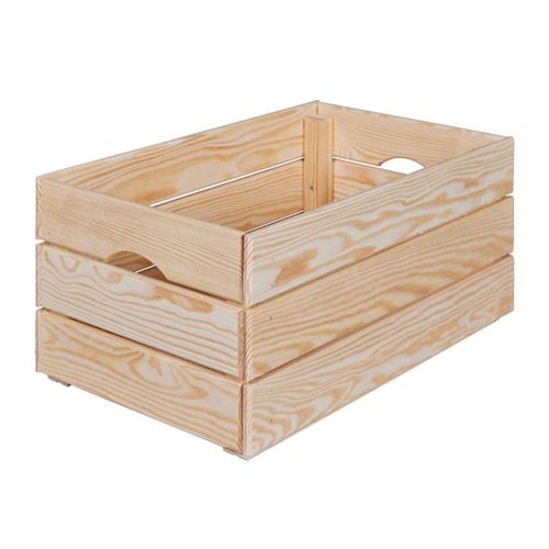 Generique Cagette En Bois "Silver" 51Cm Naturel - Image 3