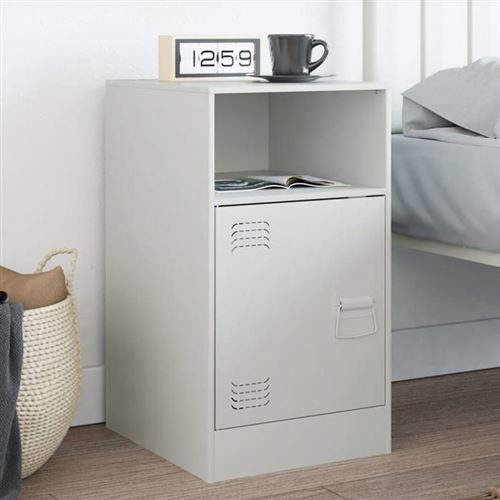 Vidaxl Blanc - Table De Chevet - Image 2