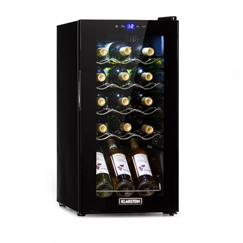 Klarstein Shiraz 15 Slim Uno - Frigorifero Per Vini, 44 L, Pannello Di Controllo Touch, 5-18°c