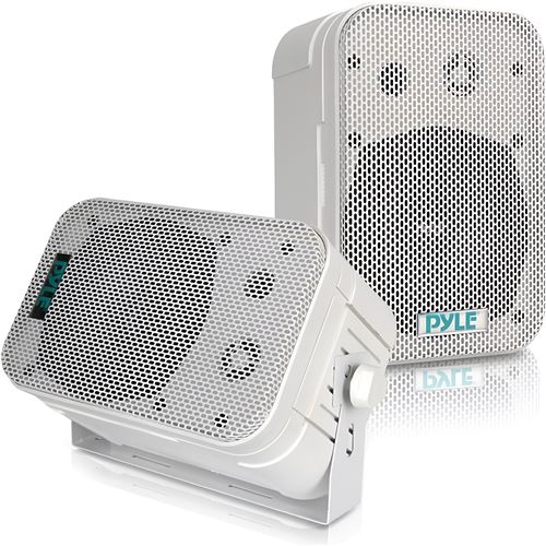 Enceinte d’Extérieur Étanche - Pyle - Haut Parleur Murale/Plafond de 13,3 cm - 200 W - Blanc