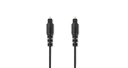 Non Communiqué Noir Câble Audio Optique Toslink Mâle - Toslink Mâle 2,0 M