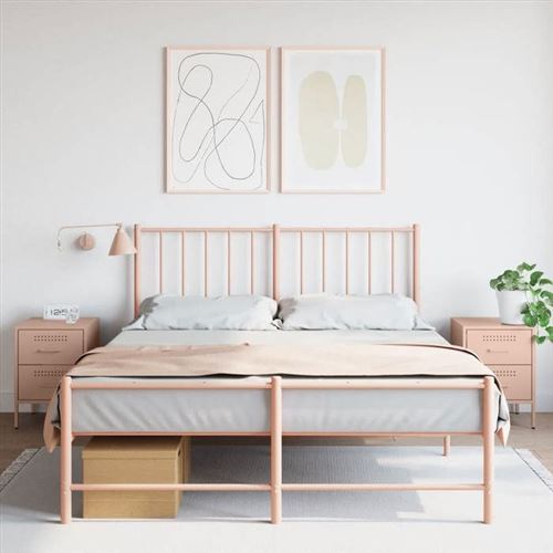 VIDAXL - Table de chevet - Rose - 36x39x50,5 cm - Set de 2 - Image 3
