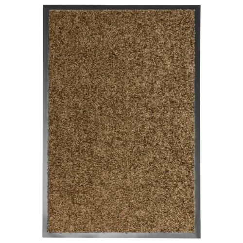 Paillasson lavable Marron 40x60 cm Vidaxl Marron