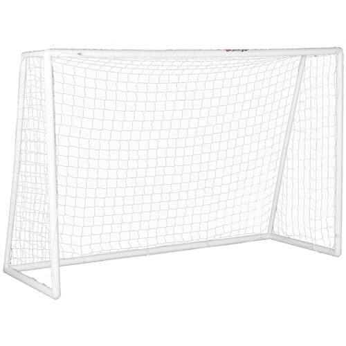 But de football cage de foot - dim. 2,4L x 0,9l x 1,8H m - PVC blanc