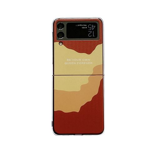 Coque pour téléphone avec rendu cartoon FONGWAN pour Samsung Galaxy Z Flip 3-Rouge
