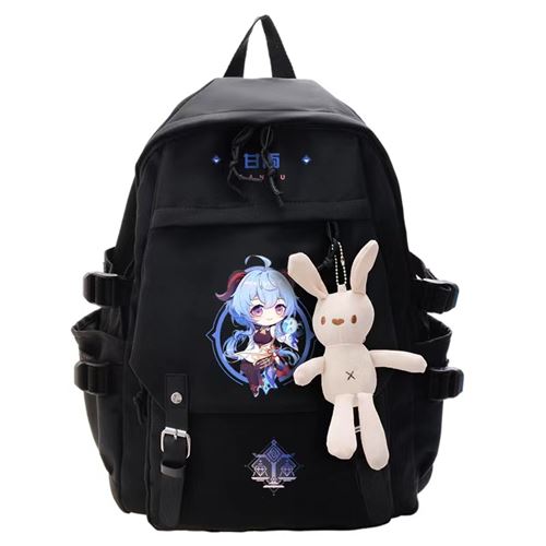 Sac à Dos Genshin Impact pour Garçon et Filles (SD1366) 32*13*45 cm Noir