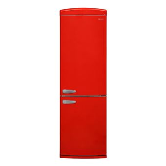 Refrigerateur combine sharp rouge - 1