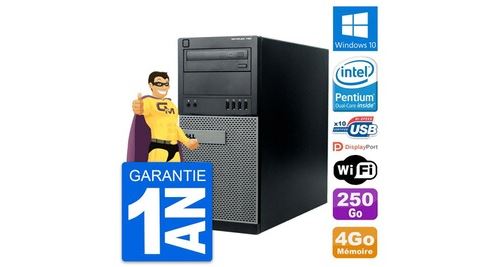 Pc tour dell optiplex 790 mt intel g630 ram 4go disque dur 250go windows 10 wifi