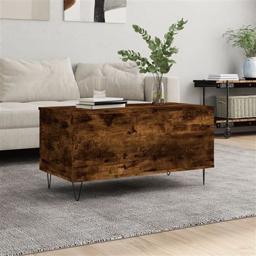 Vidaxl Table Basse - Chêne Fumé - Image 3