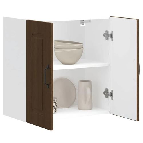 VIDAXL - Armoire murale de cuisine Kalmar - Chêne - Marron - Image 3