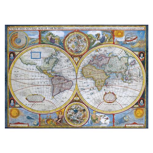 Eurographics Antique World Map (1000)
