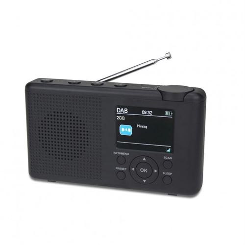 Reflexion Gris Tra23dab/Gr Radio De Table Dab+, Dab, Fm Dab+, Fm Rechargeable Anthracite, - Image 2