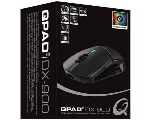 Qpad Noir Dx900 Souris Gaming Ambidextre Rf Wireless + Usb Type-C Optique 16000 Dpi - Neuf - Image 4