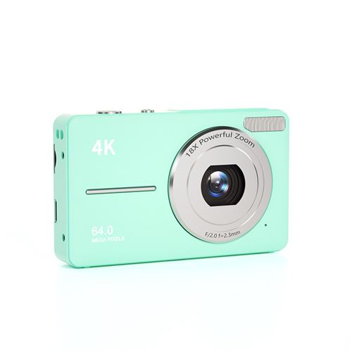 Appareil Photo Num&eacute;rique 4K 48MP - Zoom 18x - Carte 32GB Incluse - Compact 2,8"" - vert