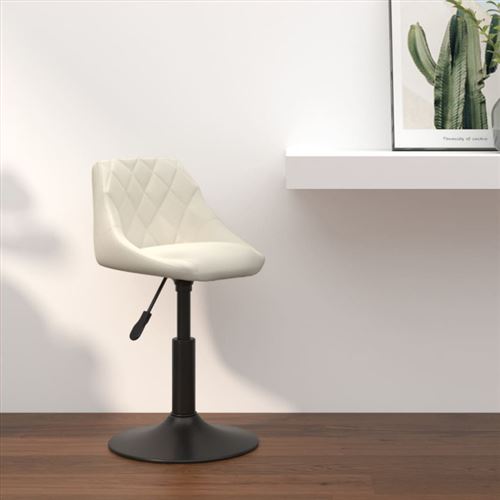 Vidaxl Tabouret De Bar Crème Velours - Image 3