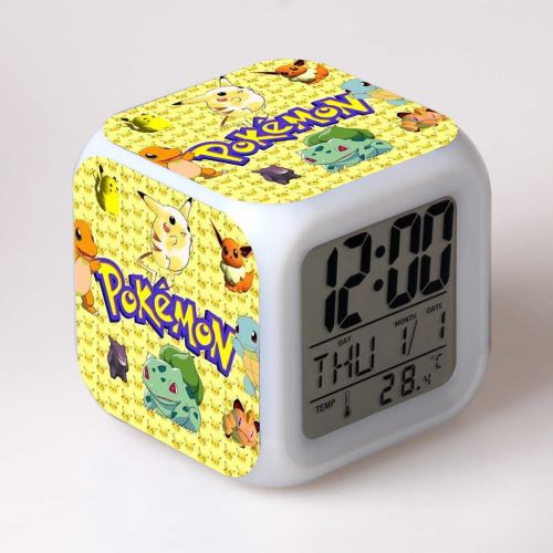 Réveil enfant LED Multifonctionnel Coloré - Pokemon #8