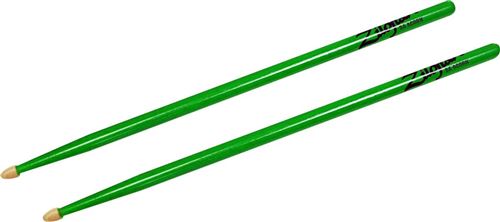 Zildjian 5ACWDGG - Paire de Baguettes 5A neon vert American Classic hickory