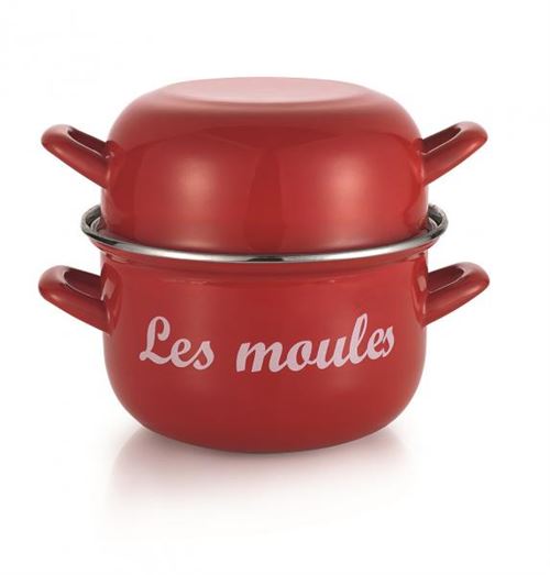 Baumalu Marmite A Moules - 18 Cm - Rouge Marquage