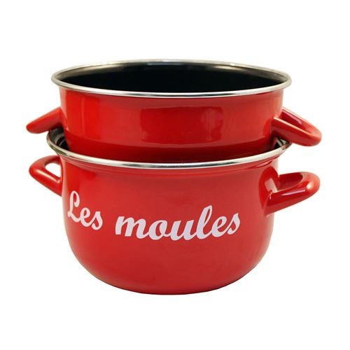 Baumalu Rouge Marmite À Moules 18 Cm - Acier - Image 1
