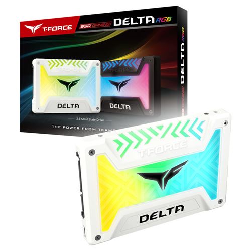 Team group t-force delta rgb 2,5 zoll ssd, sata 6g - 250 gb, blanc