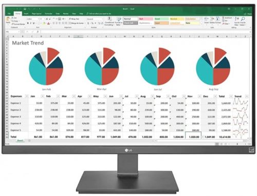 LG 27UK670-B - LED-monitor - 27 - 3840 x 2160 4K - IPS - 300 cd/m² - 1000:1 - 5 ms - 2xHDMI, DisplayPort, USB-C