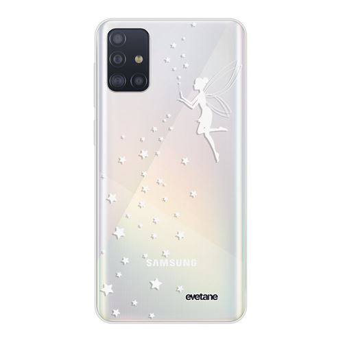 Coque pour Samsung Galaxy A51 5G silicone transparente Fée Blanche ultra resistant Protection housse Motif Ecriture Tendance [Evetane®]