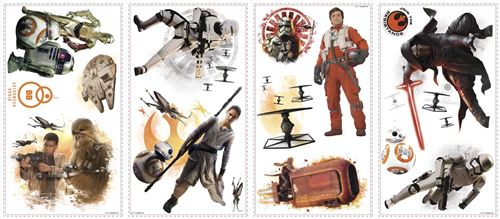 ROOM STUDIO RoomMates stickers muraux Star Wars vinyle 15 pi&egrave;ces 