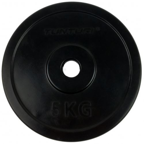 Tunturi disque haltère en caoutchouc 5 kg noir