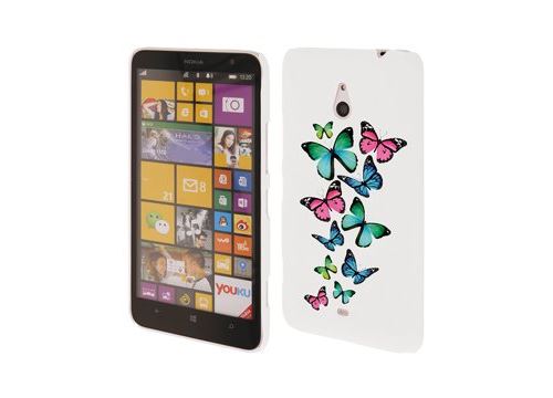 Coque blanche papillons Nokia Lumia 1320