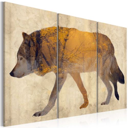 Tableau - The Wandering Wolf .Taille : 90x60