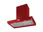 Falcon Contemporaine FHDCT900RDN - Hotte - hotte décorative - largeur : 90 cm - profondeur : 55 cm - evacuation & recyclage - Rouge cerise