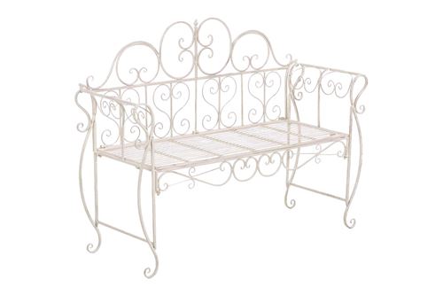 Banc de jardin Minna , Crème antique