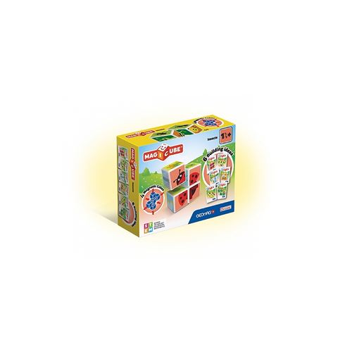 Geomag 121, Magicube Insects - Building Game with Magnetic Cubes, 4 Cubes