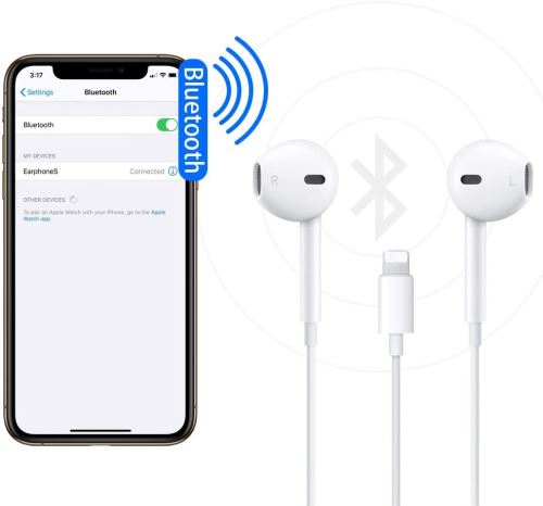 Casque filaire Bluetooth Lightning pour iPhone