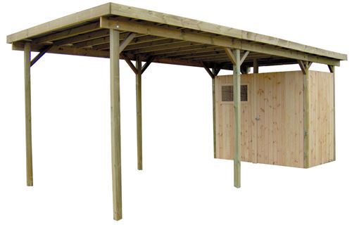Gardenas Carport Avec Abri Integre 3x6 7 M Mobilier De Jardin Achat Prix Fnac