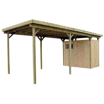 Gardenas Carport Avec Abri Integre 3x6 7 M Mobilier De Jardin Achat Prix Fnac